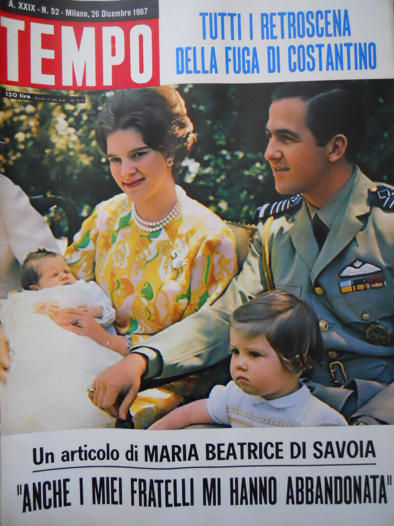 TEMPO n 52 1967 Maria Beatrice di Savoia Principi di LIEGI C55