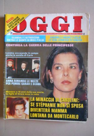 OGGI n°39 1992 Stephanie di Monaco Carolina Paolo Villaggio Sandrelli [G800]