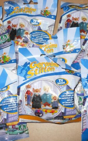 Lotto di 10 Bustine GERONIMO STILTON GIOCHI PREZIOSI personaggi- Introvabili!! …