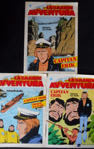 CAPITAN ERIK di Torti serie Completa 3 Inserti Giornalino 24-25-26 1986 [G921A]