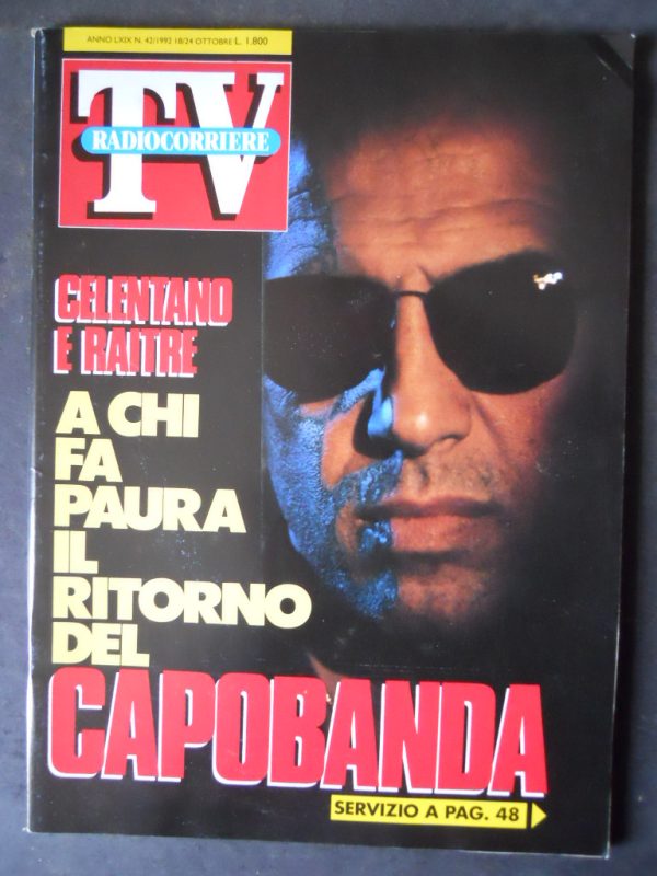 RADIOCORRIERE TV 42 1992 ADRIANO CELENTANO AMII STEWART MILLARDET [C91]