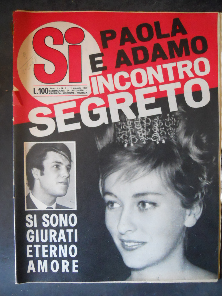 SI RIVISTA 9 1968 PAOLA DI LIEGI E ADAMO STEFANIA SANDRELLI [C98] – IL  NEGOZIO DI CICOS