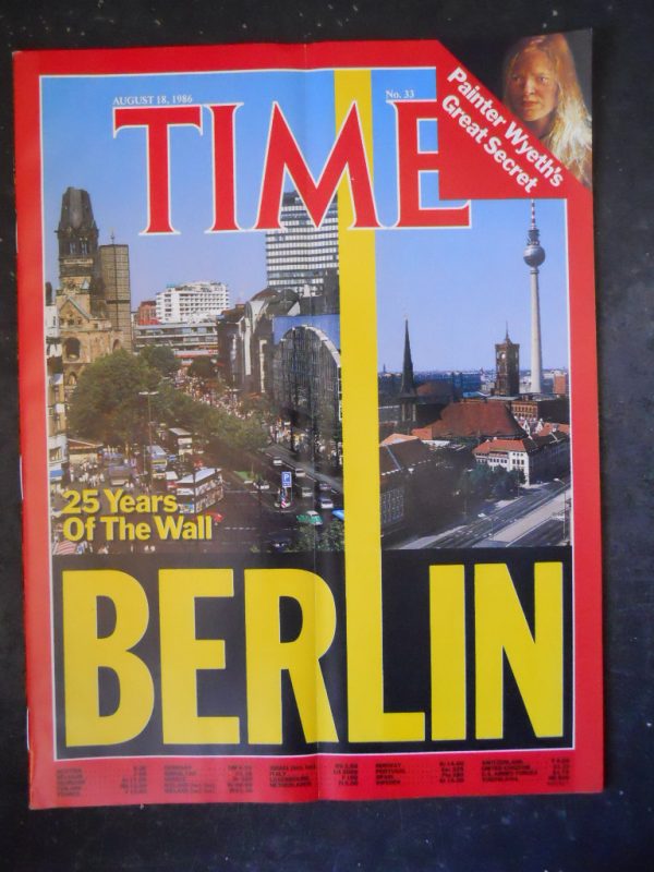 TIME MAGAZINE 33 1986 25 YEARS OF THE WALL BERLIN [G106A]