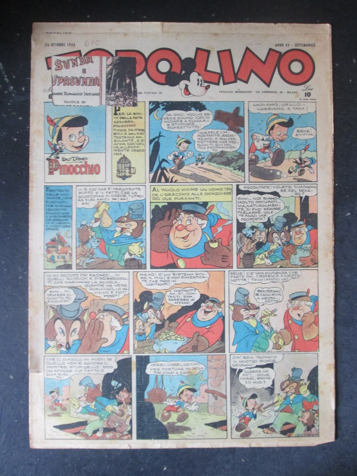 TOPOLINO GIORNALE 610 1946     [L2]